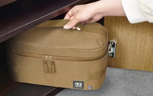 Sac Compact - Nintendo Switch 2 - Hori - Transport et rangement console dock et accessoires - Sable - vue 4
