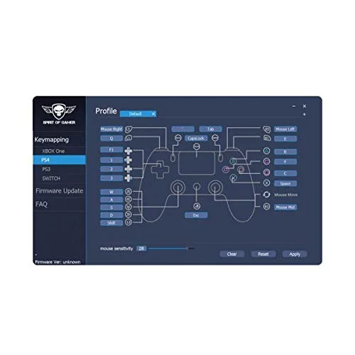 SPIRIT OF GAMER – XPERT G700 – Convertisseur RGB Clavier Mécanique + Souris 3200 DPI pour Consoles PS4 XBOX ONE SWITCH - vue 7