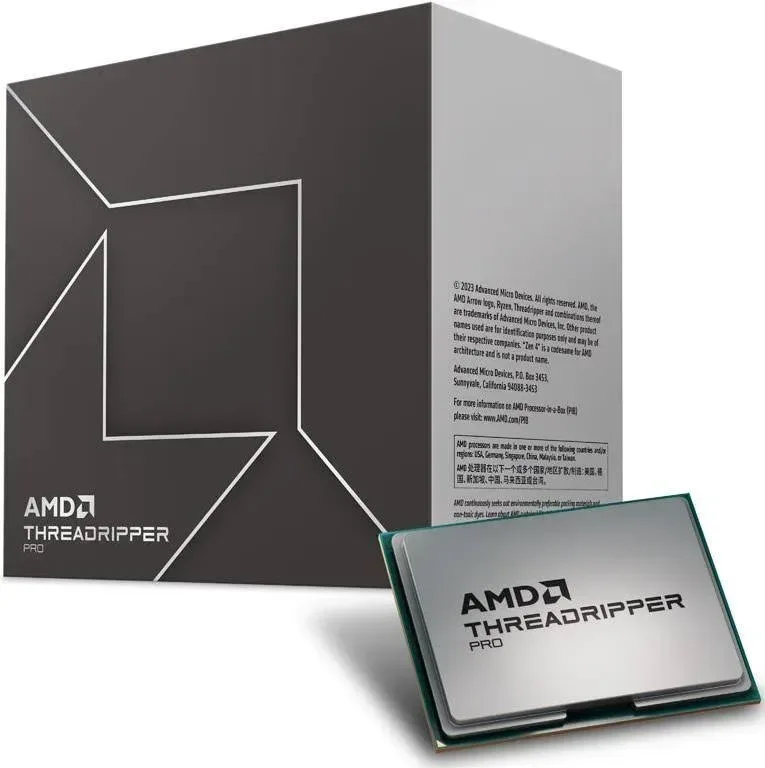AMD Ryzen Threadripper PRO 7975WX 4/5,3 GHz - vue 3