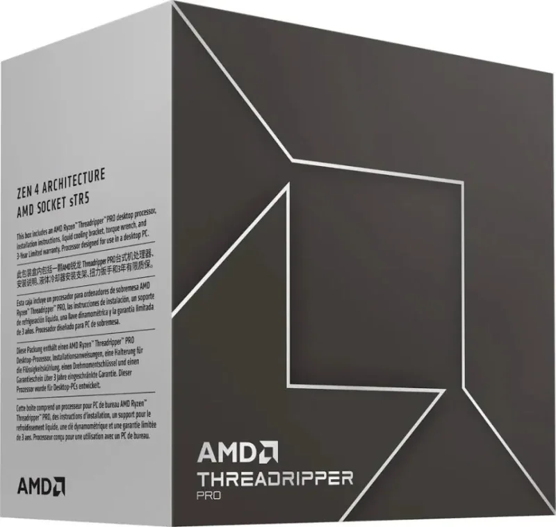 Boîtier AMD Ryzen Threadripper PRO 7985WX 3,2/5,1 GHz - vue 3
