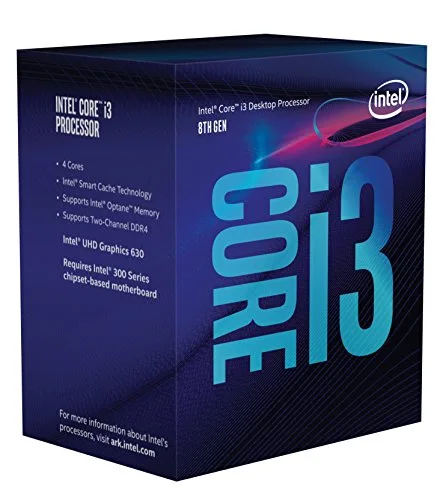 Intel Core i3-8300 3,7 GHz 4 cœurs 4 threads