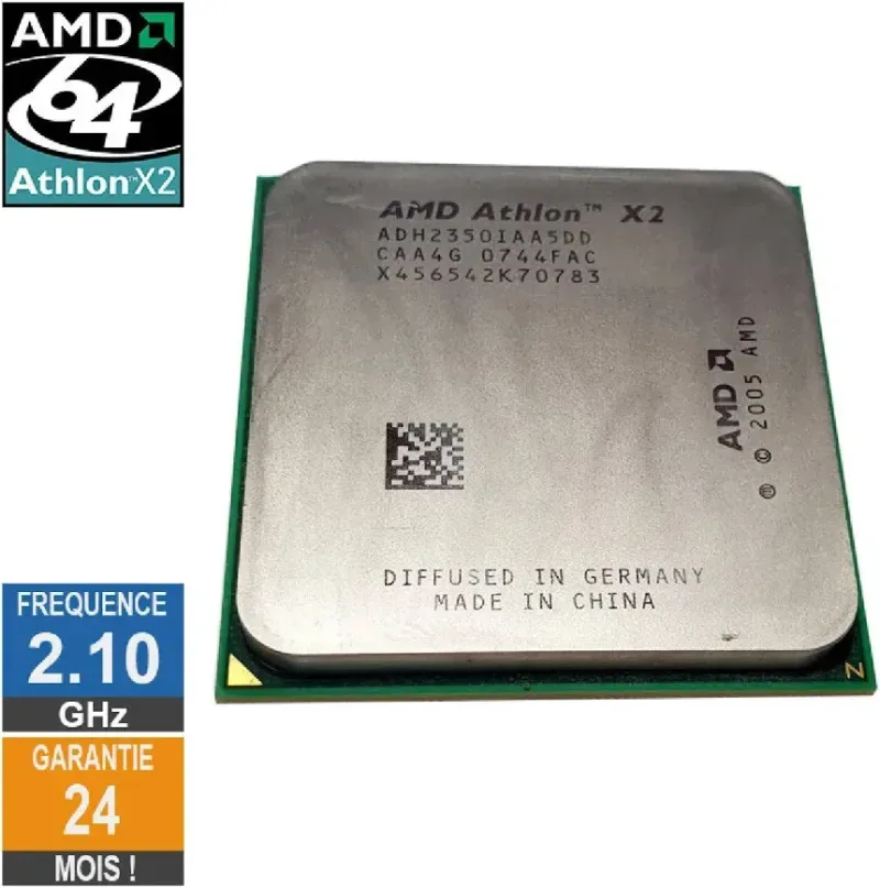 Processeur AMD Athlon 64 X2 BE-2350 2.10GHz ADH2350IAA5DD AM2 0.512Mo