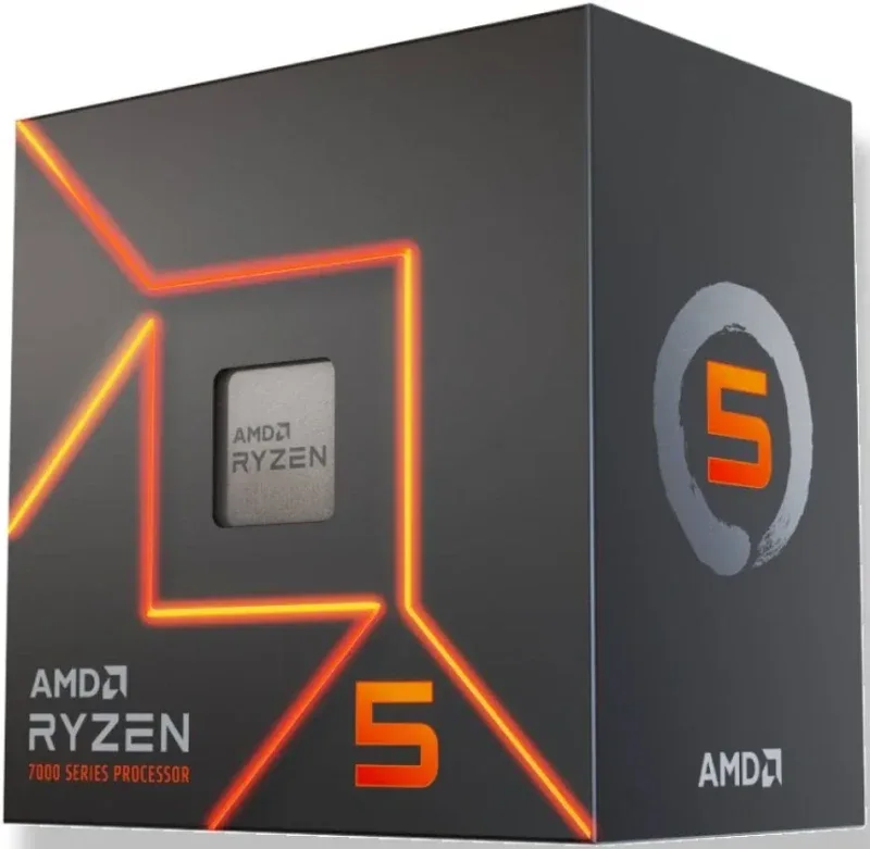 Processeur AMD Ryzen 5 7400 6 Cœurs 3,3 GHz 4,3 GHz Radeon Graphics DDR5 AM5 - vue 2