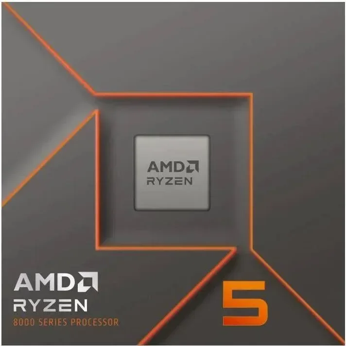 Processeur AMD Ryzen 5 8400F 6 Cœurs 4,2 GHz Base 4,7 GHz Turbo Socket AM5 - vue 2