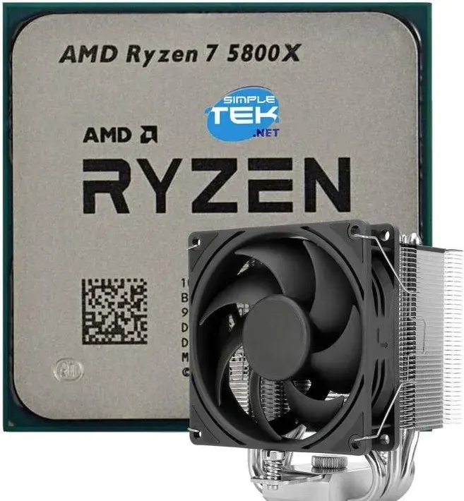 Processeur AMD Ryzen 7 5700X 8 Cœurs 3,4 GHz Base 4,6 GHz Turbo Socket AM4 Sans Graphiques Intégrés - vue 2