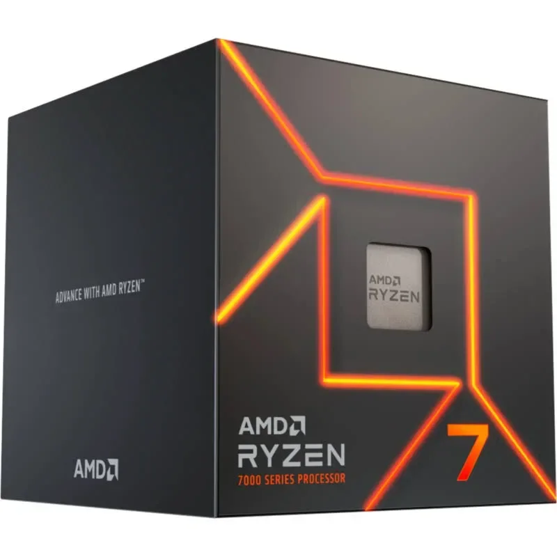 Processeur AMD Ryzen 7 7700 8 Cœurs 3,8 GHz Base 5,3 GHz Turbo Radeon Graphics Boîte