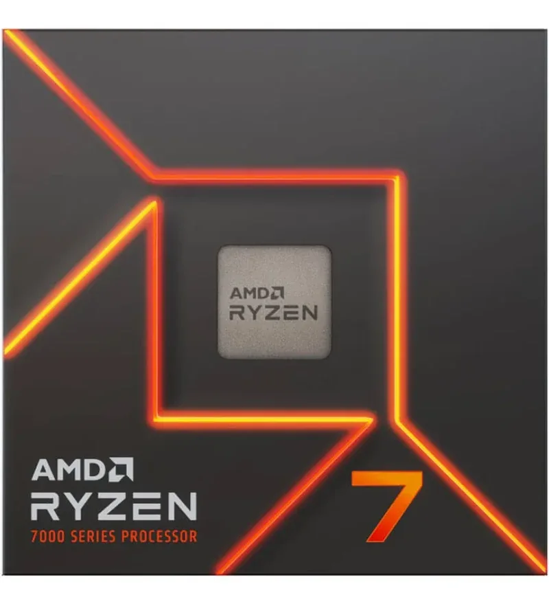 Processeur AMD Ryzen 7 7700X 8 Cœurs 4,5 GHz 5,4 GHz Turbo Radeon Graphics - vue 2