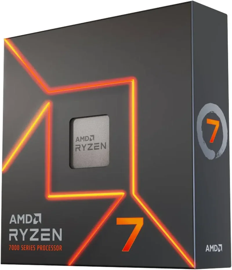 Processeur AMD Ryzen 7 7700X 8 Cœurs 4,5 GHz 5,4 GHz Turbo Radeon Graphics - vue 3