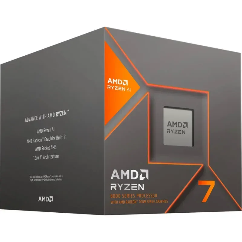 Processeur AMD Ryzen 7 8700G IA intégrée 8 Cœurs 4,2 GHz 5,1 GHz Radeon 780M