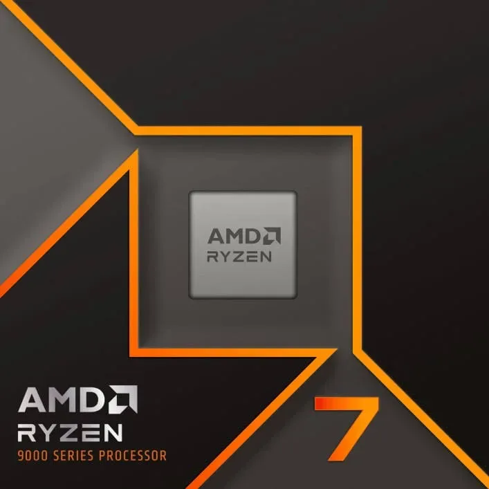 Processeur AMD Ryzen 7 9700X 8 cœurs 3,8 GHz Base 5,5 GHz Turbo Radeon Graphiques intégrés - vue 4