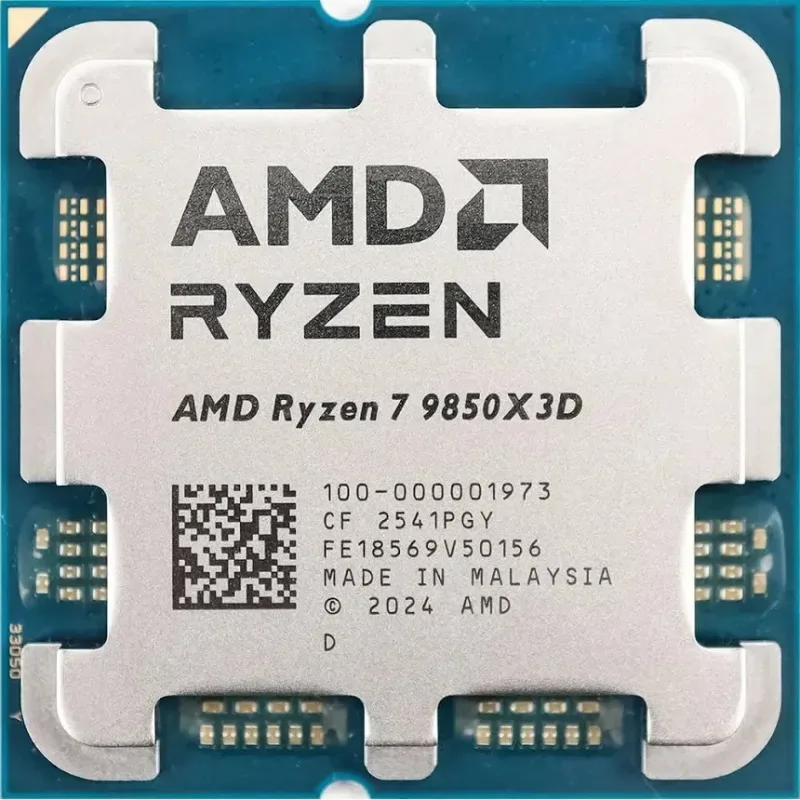 Processeur AMD Ryzen 7 9850X3D 8 Cœurs 4,7 GHz Base 5,6 GHz Turbo DDR5 Radeon Graphics - vue 2
