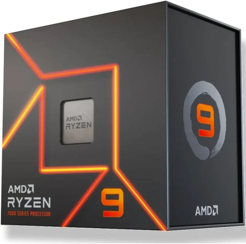 Processeur AMD Ryzen 9 7900 12 Cœurs 3,7 GHz Base 5,4 GHz Turbo Graphiques intégrés Box