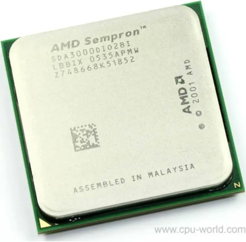 Processeur AMD Sempron 3000+ 1 cœur 1,8 GHz 32 bits Socket 754 62 W - vue 2