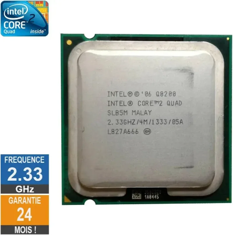 Processeur Intel Core 2 Quad Q8200 2.33GHz SLB5M LGA775 4Mo - processeur vue principale