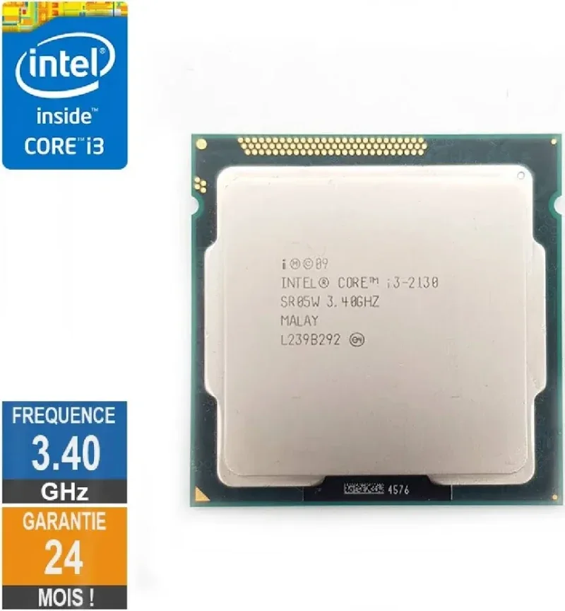 Processeur Intel Core I3-2130 3.40GHz SR05W FCLGA1155 3Mo - processeur vue principale