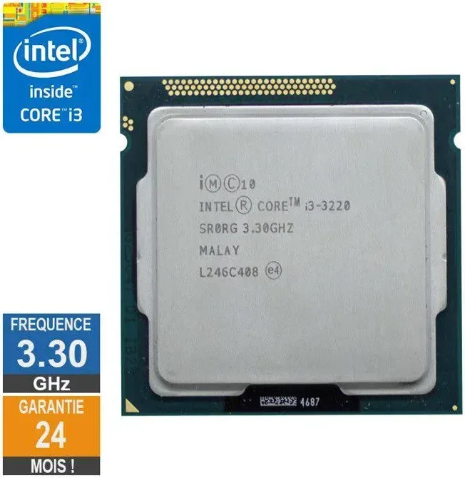 Processeur Intel Core i3-3220 3.30GHz SR0RG LGA1155 3Mo