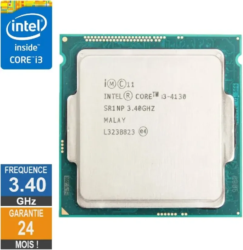 Processeur Intel Core I3-4130 3.40GHz SR1NP FCLGA1150 3Mo