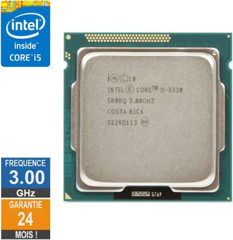 Processeur Intel Core I5-3330 3GHz SR0RQ FCLGA1155 6Mo - vue 2