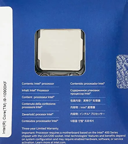 Processeur Intel Core i9-10900KF (BX8070110900KF) Socket LGA1200 (chipset Intel serie 400) 125W - vue 5