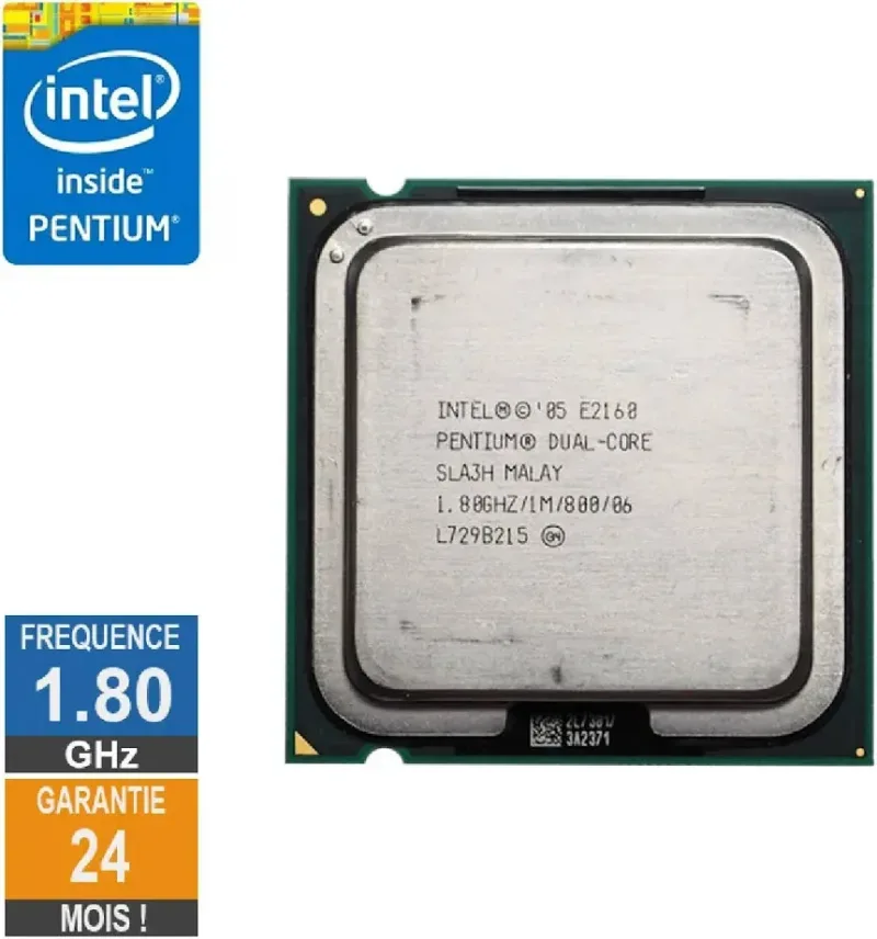 Processeur Intel Pentium D E2160 1.80GHz SLA3H LGA775 1Mo - processeur vue principale