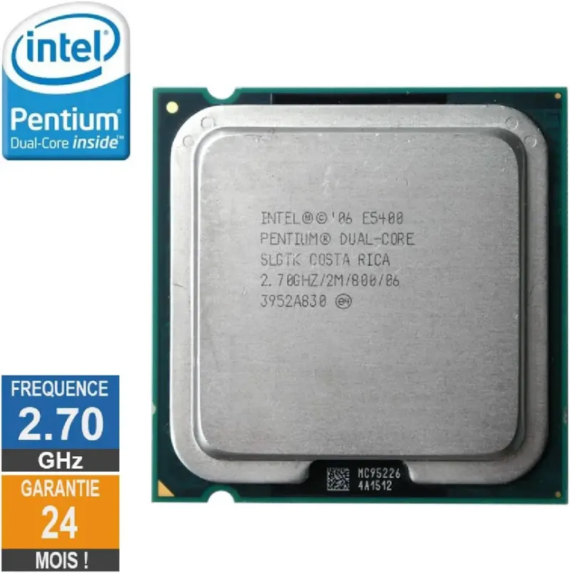 Processeur Intel Pentium D E5400 2.70GHz SLGTK LGA775 2Mo - processeur vue principale