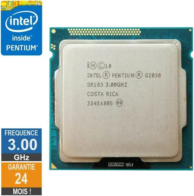 Processeur Intel Pentium G2030 3GHz SR163 FCLGA1155 3Mo - vue 2