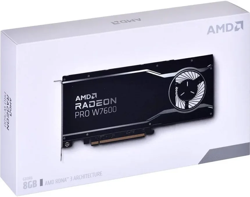 AMD AMD Radeon Pro W7600 8 Go GDDR6 PCIe 4.0 7680 x 4320 image 1