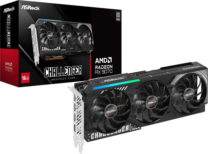 ASRock AMD Radeon Rx 9070 Challenger de 16 Go d'Asrock image 1