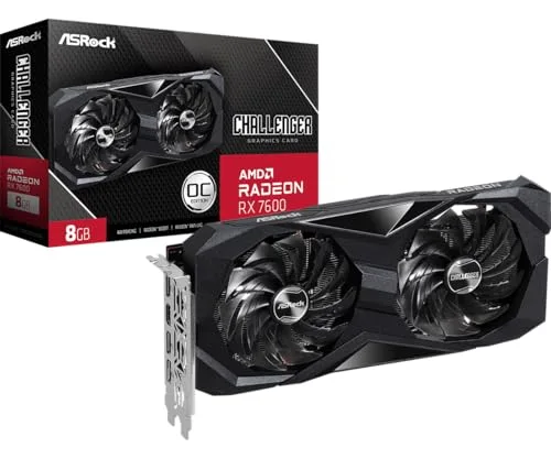 Carte graphique ASRock Challenger AMD Radeon RX 7600 8 Go GDDR6