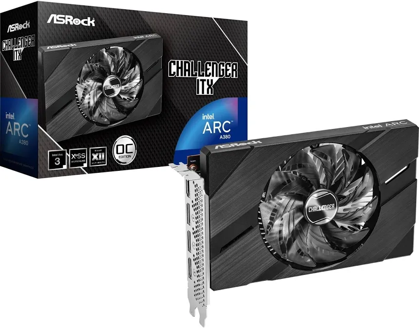 ASRock hautes performances Arc A380 Challenger OC 6 Go GDDR6 Mini ITX image 4