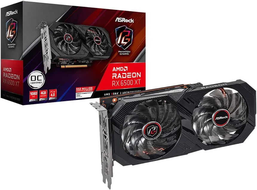 ASRock Radeon RX 6500 XT OC 4 Go GDDR6