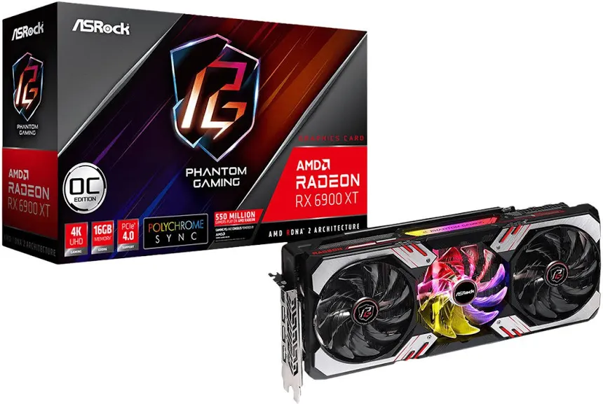 ASRock Radeon RX 6900 XT Phantom Gaming OC Edition 16 Go GDDR6 image 3