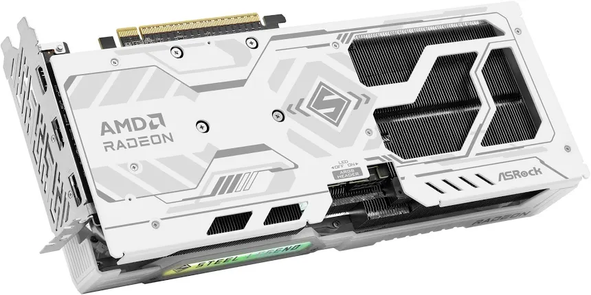ASRock Radeon RX 9060 XT Steel Legend 16GB GDDR6 PCIe 5.0 OC image 3