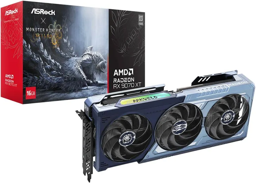 ASRock RX 9070 XT Monster Hunter Wild 16GB GDDR6