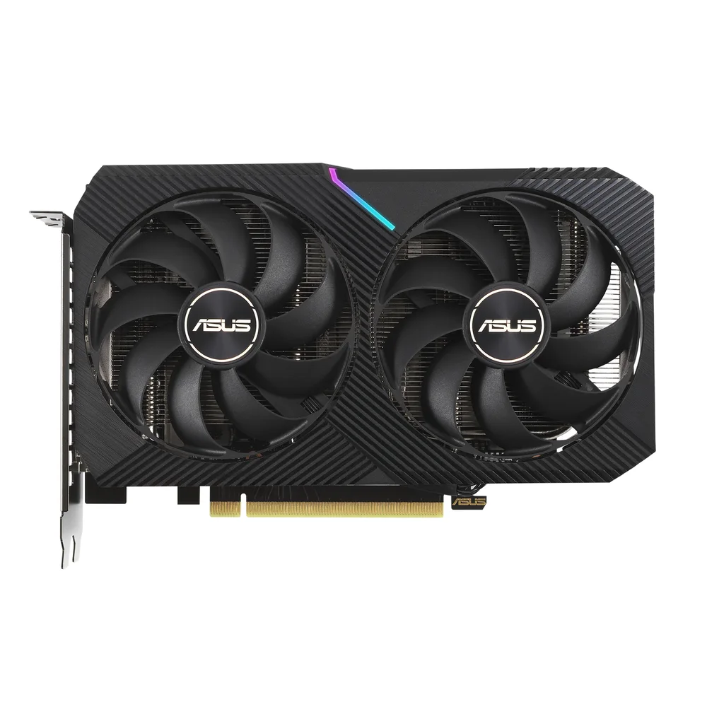 asus DUAL GeForce RTX 3060 Ti V2 Édition MINI OC LHR 8 Go GDDR6 image 1