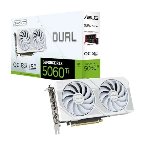 Carte graphique Asus Dual RTX 5060 Ti 8 GB GDDR7 Double ventilateur