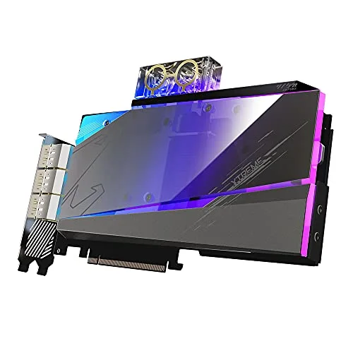 Carte Graphique GIGABYTE AORUS RTX 3080 Ti XTREME WATERFORCE WB 12G LHR (GV-N308TAORUSX WB-12GD) - vue 2