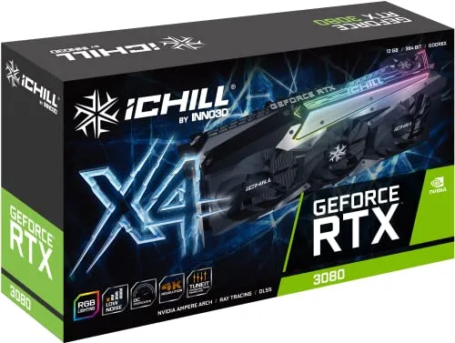 Carte graphique - Inno3D - C30804-126XX-1810VA36H - RTX 3080 - 12 Go GDDR6X - Refroidissement actif - vue 3
