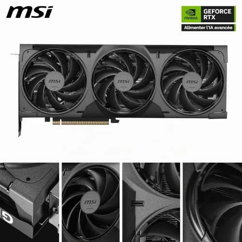Carte graphique - MSI - GeForce RTX 5080 VENTUS 3X OC - 16 GB GDDR7 - DLSS 4.5 - Reflex 2 - vue 2