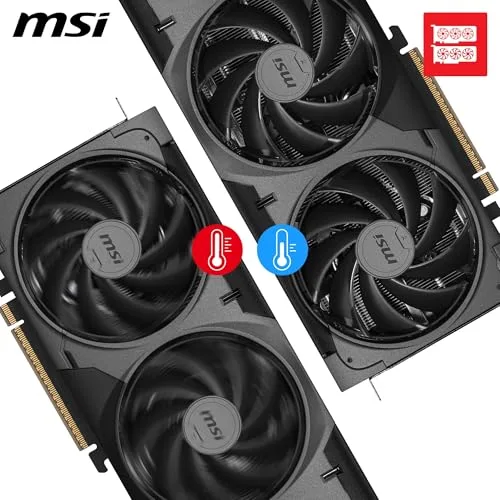Carte graphique - MSI - GeForce RTX 5080 VENTUS 3X OC - 16 GB GDDR7 - DLSS 4.5 - Reflex 2 - vue 3