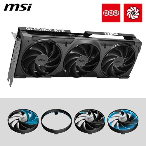 Carte graphique - MSI - GeForce RTX 5080 VENTUS 3X OC - 16 GB GDDR7 - DLSS 4.5 - Reflex 2 - vue 4