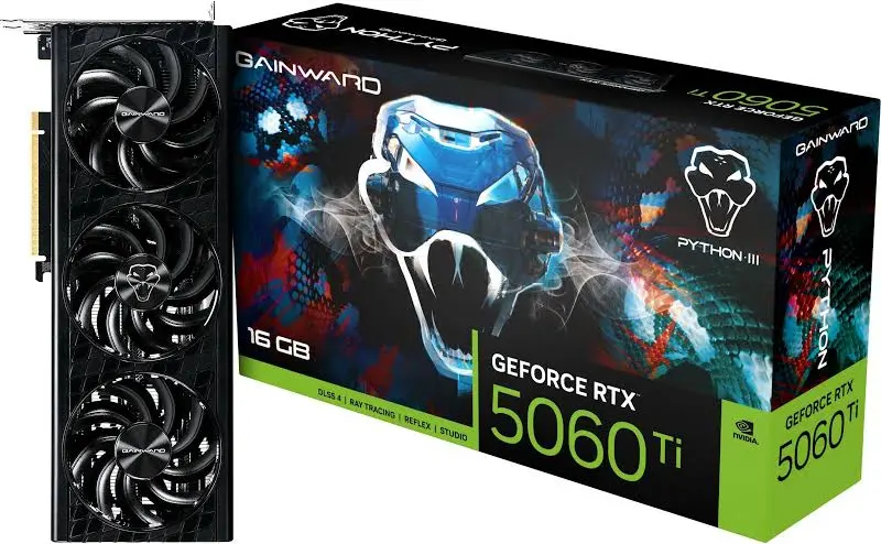 Gainward GeForce RTX 5060 Ti Python III 16GB V1 image 1