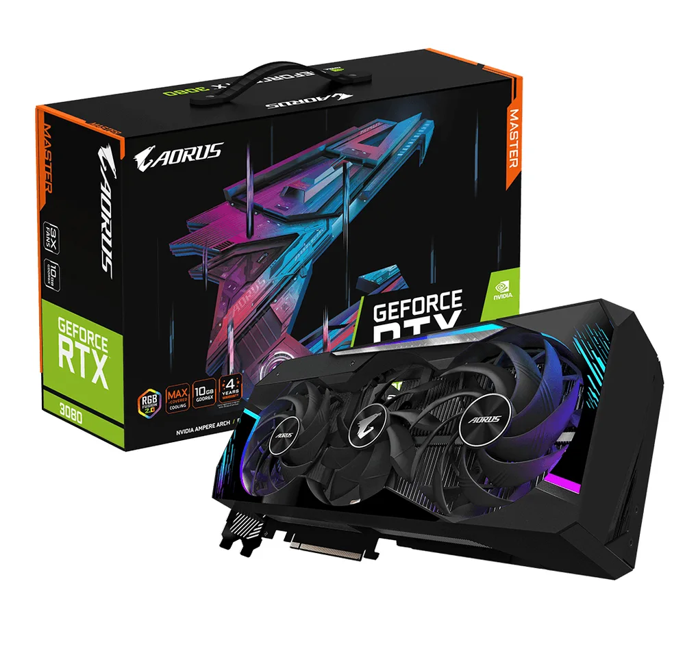 gigabyte GeForce RTX 3080 MASTER 10 Go GDDR6X image 1