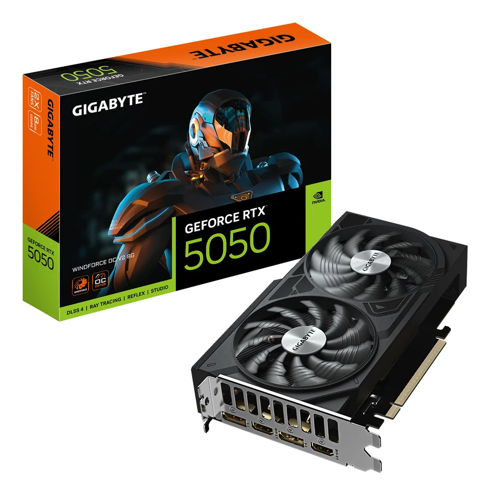 gigabyte GeForce RTX 5050 WINDFORCE OC V2 8GB GDDR6 Reflex 2 RTX image 1