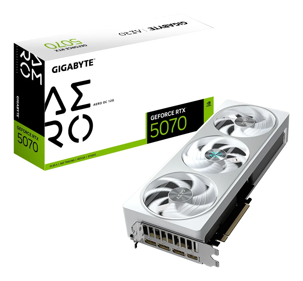 gigabyte GeForce RTX 5070 AERO OC 12G image 1