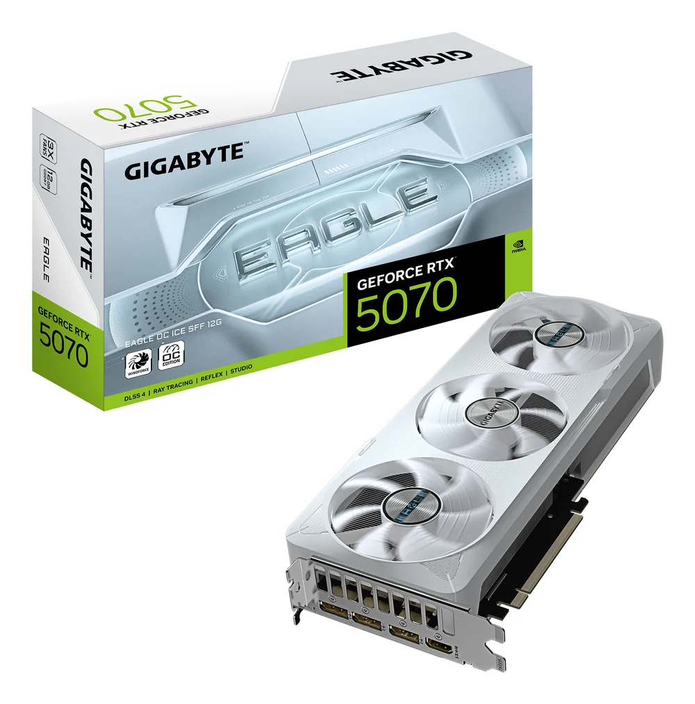 gigabyte GeForce RTX 5070 EAGLE OC ICE SFF 12G image 1