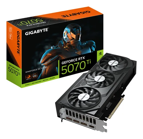 gigabyte GeForce RTX 5070 Ti WINDFORCE OC V2 16GB GDDR7 Reflex 2 RTX