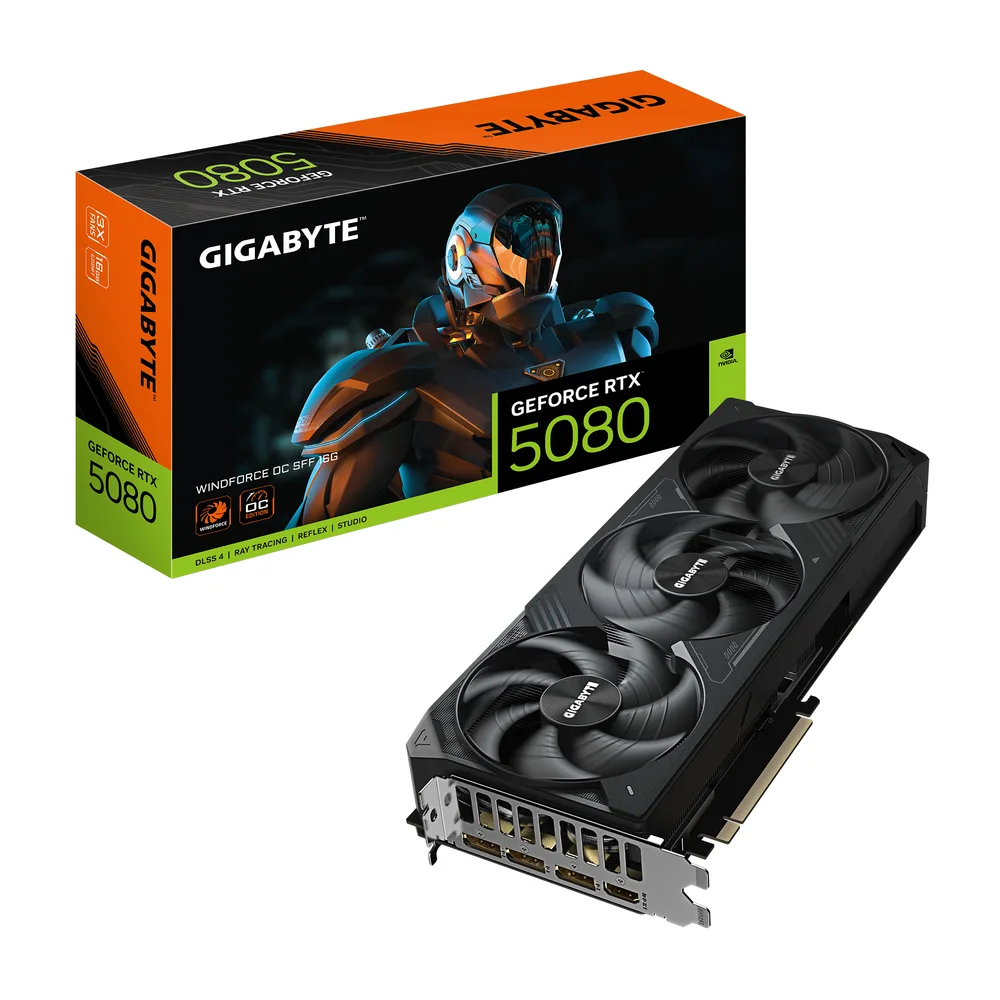 gigabyte GeForce RTX 5080 WINDFORCE OC SFF 16G image 1