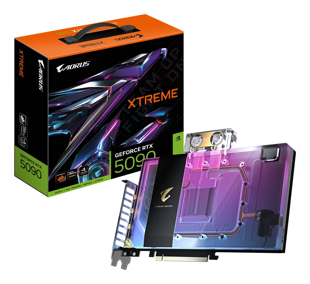 gigabyte GeForce RTX 5090 XTREME WATERFORCE WB 32GB GDDR7 Reflex 2 image 1