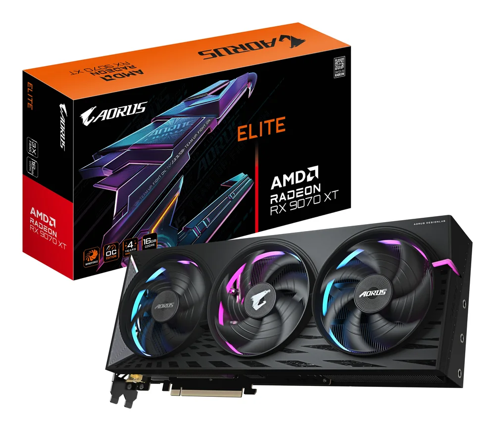 gigabyte Radeon RX 9070 XT ELITE 16GB GDDR6 image 1